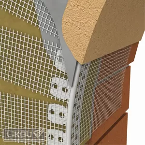Profil bolta PVC cu plasa, 2.5m/buc
