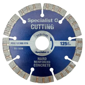 Disc diamantat Premium pentru fier beton, 125mm