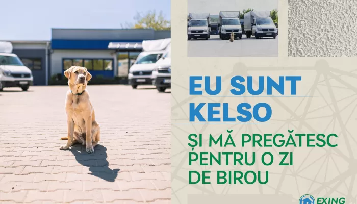 Eu sunt Kelso și mă pregătesc pentru o zi de birou