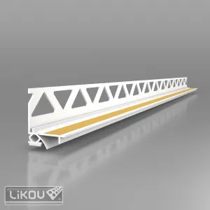 Profil PVC Flex pentru tencuiala pervaz 6mm, 2.6m/buc