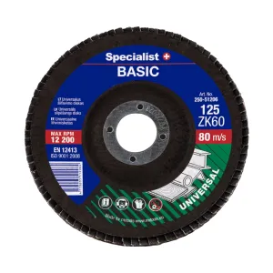 Disc lamelar frontal Basic pentru metal, 125mm