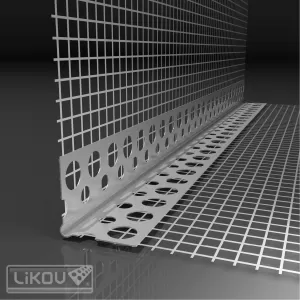Coltar aluminiu cu plasa fibra sticla 2,5m/buc
