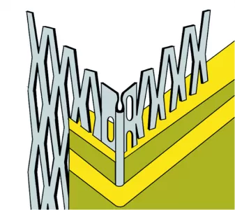 Profil protectie colt tencuiala exterioara cu PVC 3m/buc