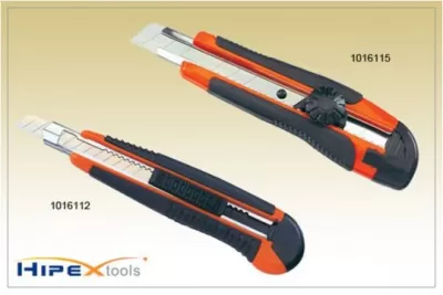 Cutter cu maner cauciucat, cu opritor - 18x100mm