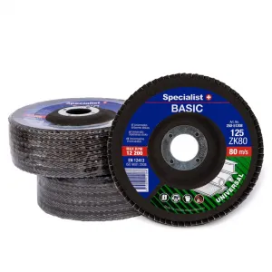 Disc lamelar frontal Basic pentru metal, 125mm