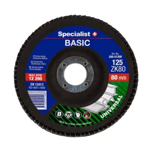 Disc lamelar frontal Basic pentru metal, 125mm