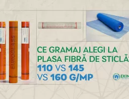 Ce gramaj alegi la plasa fibră de sticlă? 110 vs 145 vs 160 g/mp