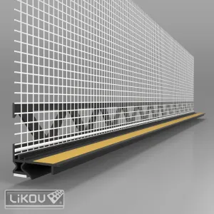 Profil PVC cu plasa ADAPT-2D pentru ferstre si usi, antracit, 2.6m/buc