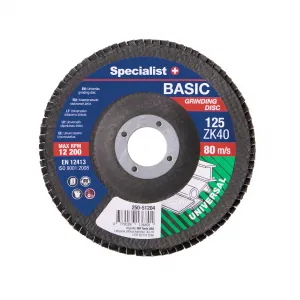 Disc lamelar frontal Basic pentru metal, 125mm