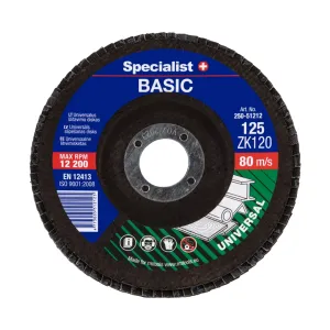 Disc lamelar frontal Basic pentru metal, 125mm