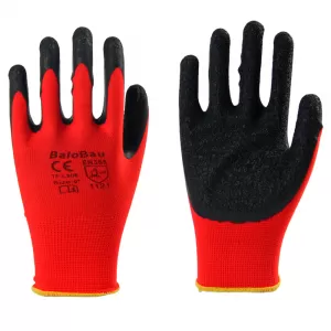 Manusi de vara latex, rosu/negru